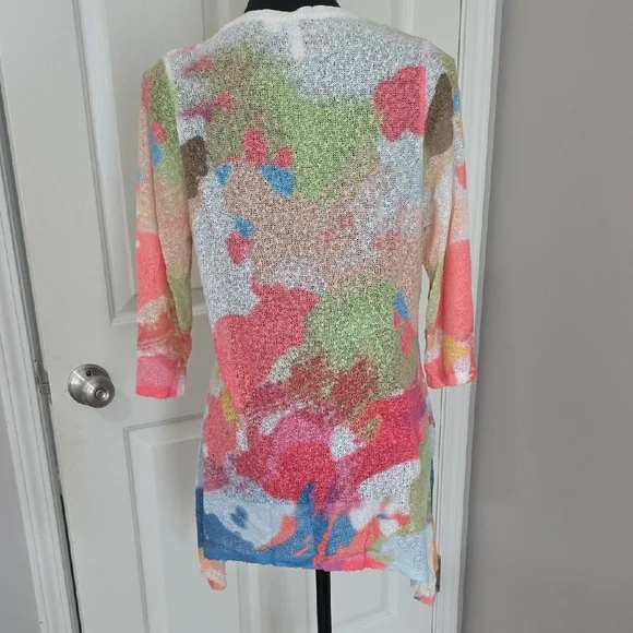 Vibrant Multicolor Women's Tunic Top - Picture 3 of 4